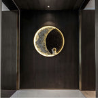 Aria wandlamp – Astronaut – Maan – Zwart metaal
