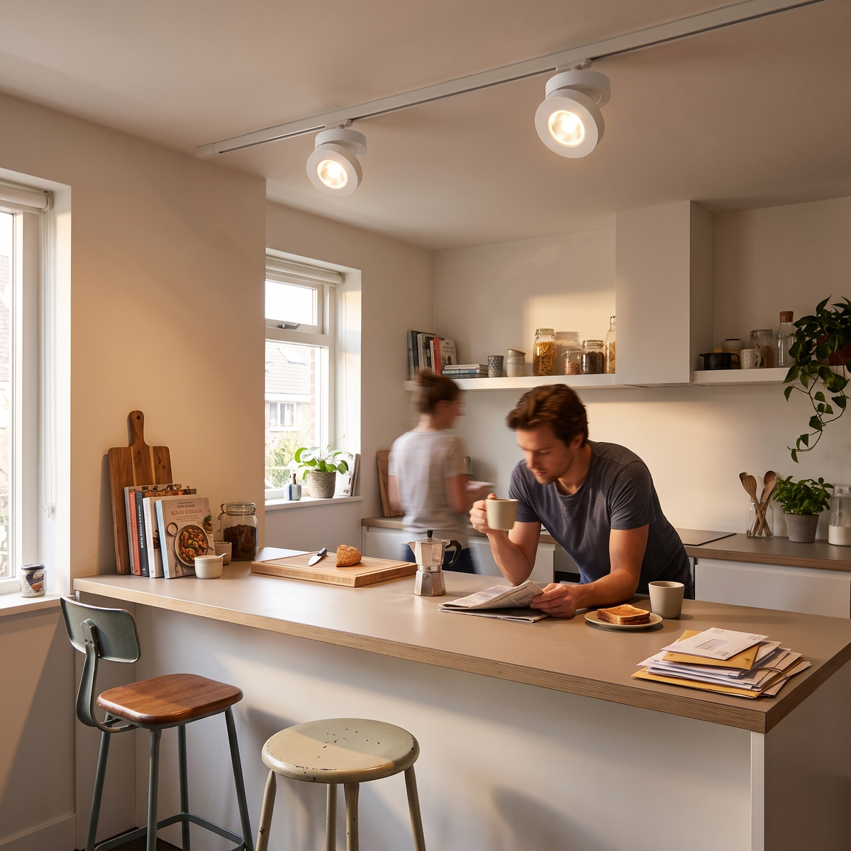 Adjustable LED Spotlight Round Surface above kitchen island - Arisha