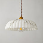 Alabaster Style Pendant Light – Contemporary – Resin & Metal