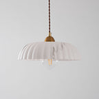 Alabaster Style Pendant Light – Contemporary – Resin & Metal