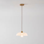 Alabaster Style Pendant Light – Contemporary – Resin & Metal