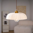 Alabaster Style Pendant Light – Contemporary – Resin & Metal