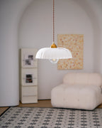 Alabaster Style Pendant Light – Contemporary – Resin & Metal