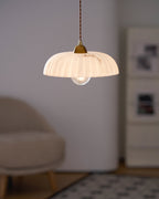 Alabaster Style Pendant Light – Contemporary – Resin & Metal