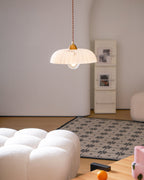 Alabaster Style Pendant Light – Contemporary – Resin & Metal