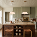 Alabaster Style Pendant Light – Contemporary – Resin & Metal