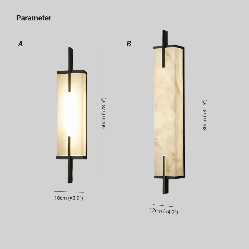 Alabaster Wall Light – Integrated LED – Minimalist – Alabaster & Metal
