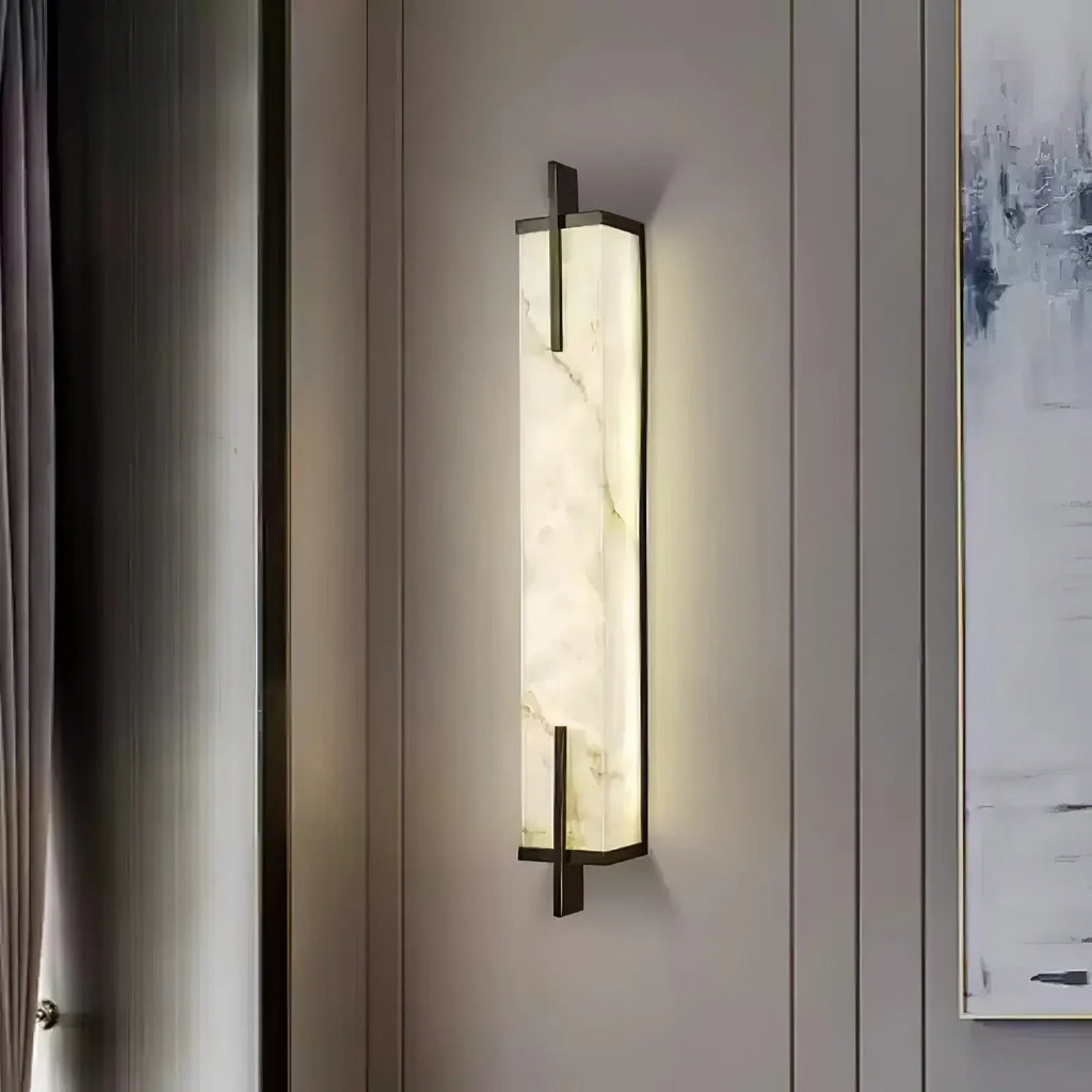 Alabaster Wall Light – Integrated LED – Minimalist – Alabaster & Metal