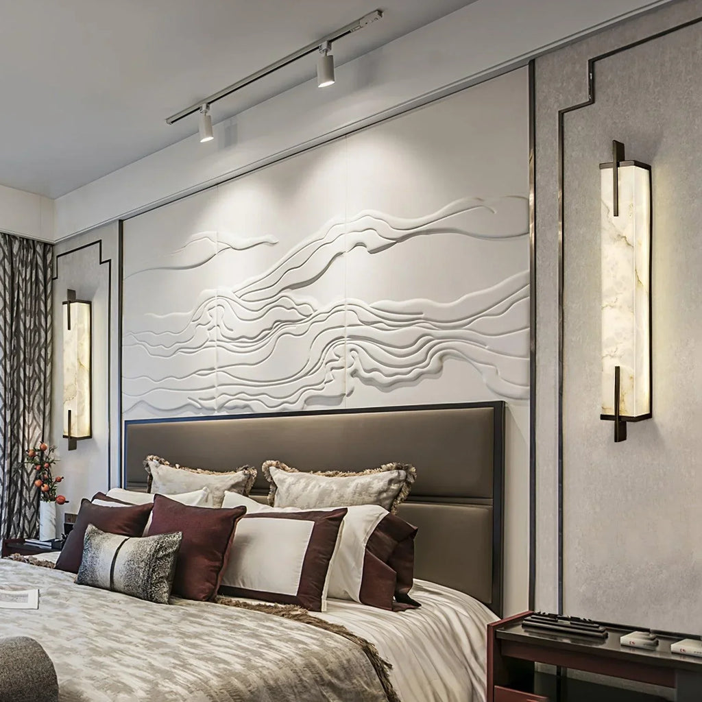Alabaster Wall Light – Integrated LED – Minimalist – Alabaster & Metal