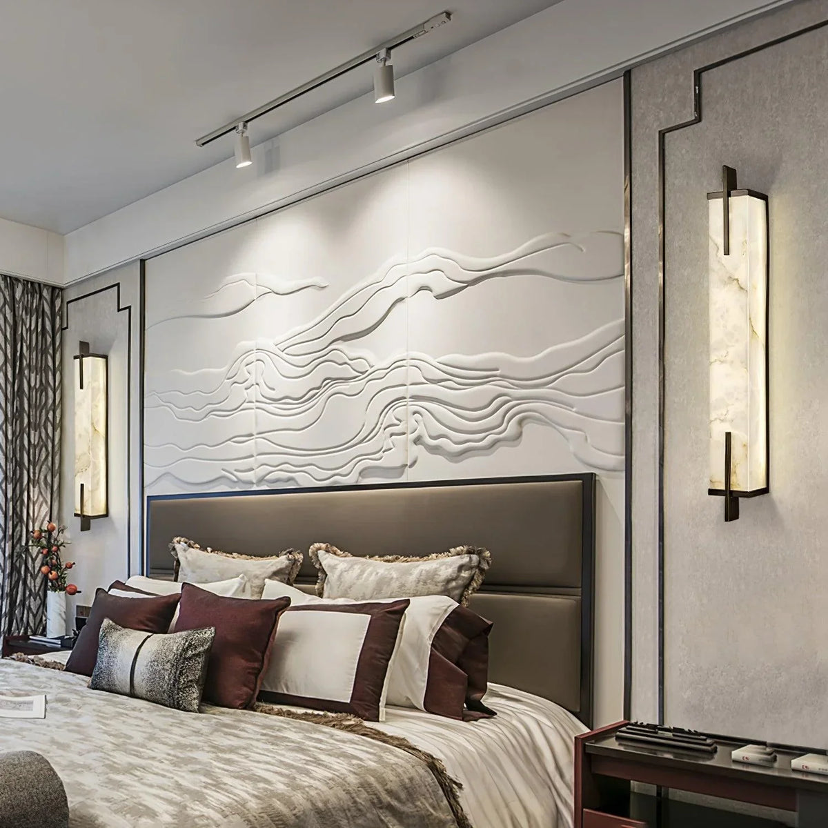 Alabaster Wall Light – Integrated LED – Minimalist – Alabaster & Metal