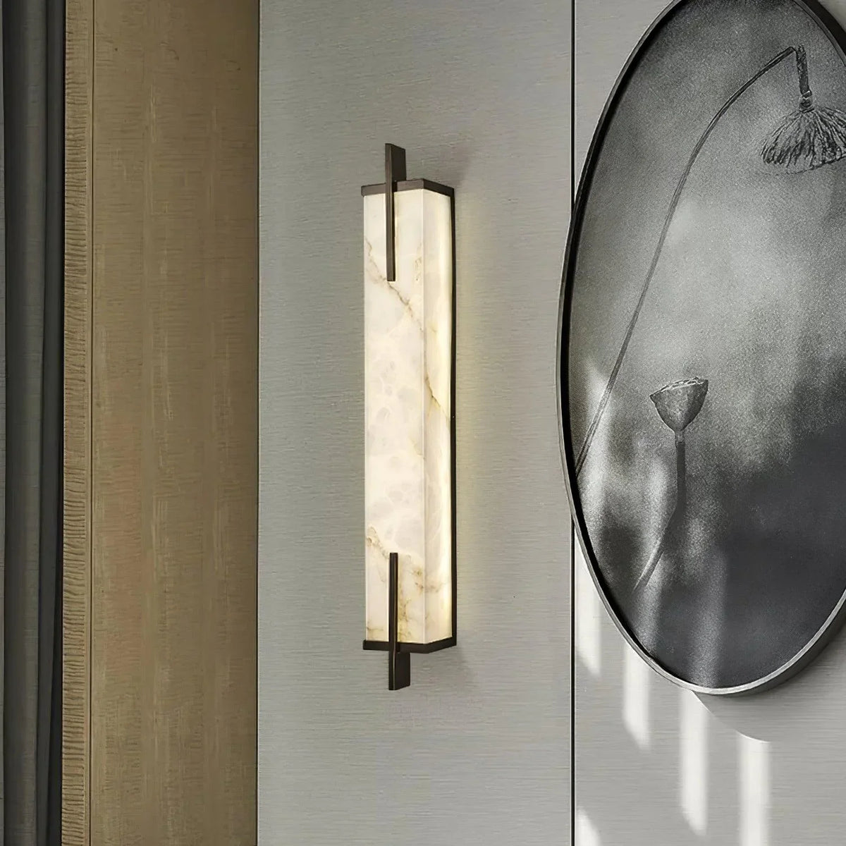 Alabaster Wall Light – Integrated LED – Minimalist – Alabaster & Metal