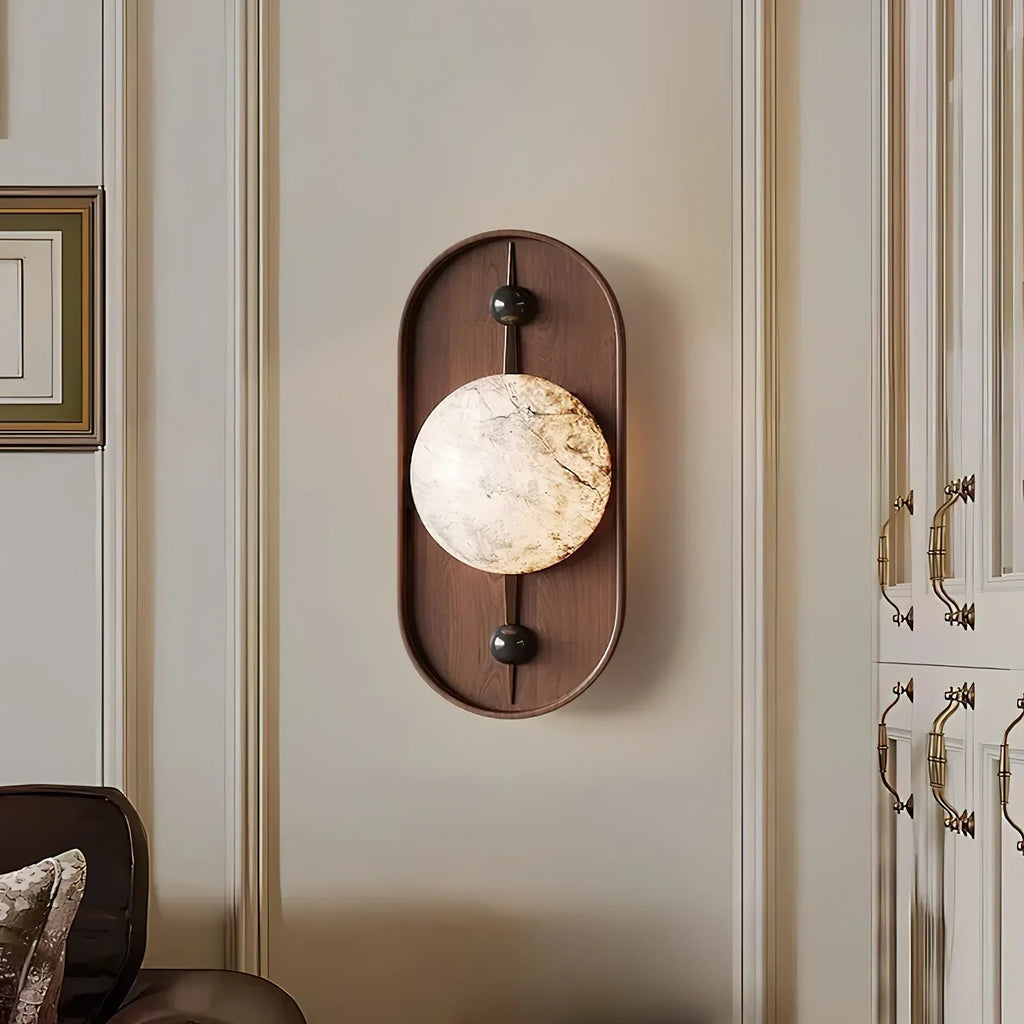 Alabaster Wall Light – Integrated LED – Modern – Alabaster & Metal
