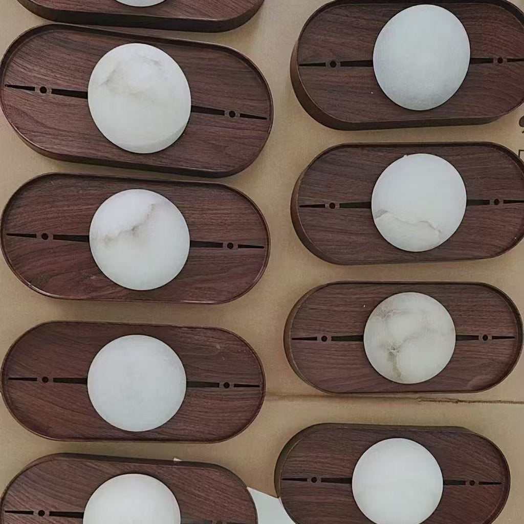 Alabaster Wall Light – Integrated LED – Modern – Alabaster & Metal