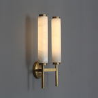Art Deco Alabaster Wall Light – E14 – Art Deco – Alabaster & Metal