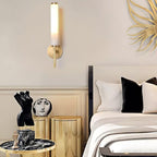 Art Deco Alabaster Wall Light – E14 – Art Deco – Alabaster & Metal