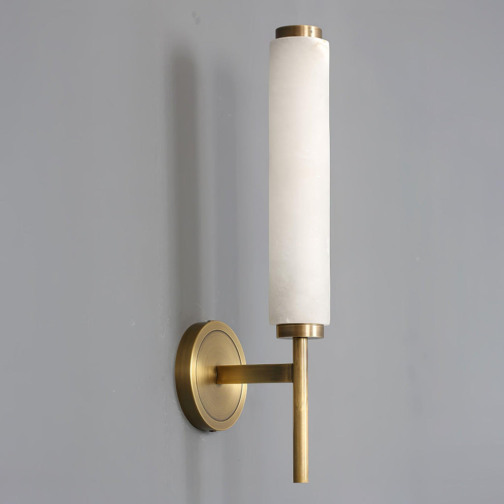 Art Deco Alabaster Wall Light – E14 – Art Deco – Alabaster & Metal