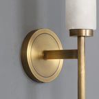 Art Deco Alabaster Wall Light – E14 – Art Deco – Alabaster & Metal