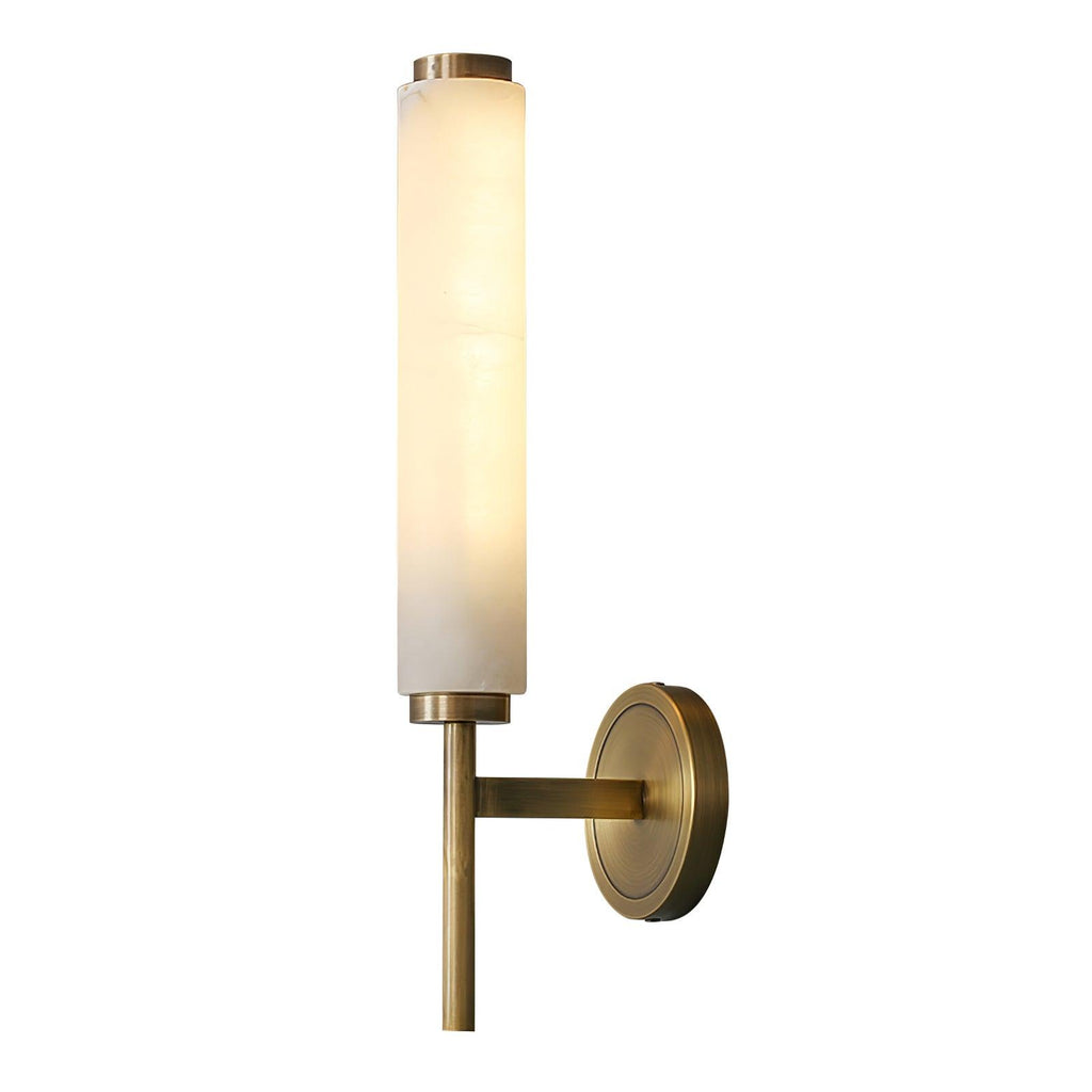 Art Deco Alabaster Wall Light – E14 – Art Deco – Alabaster & Metal