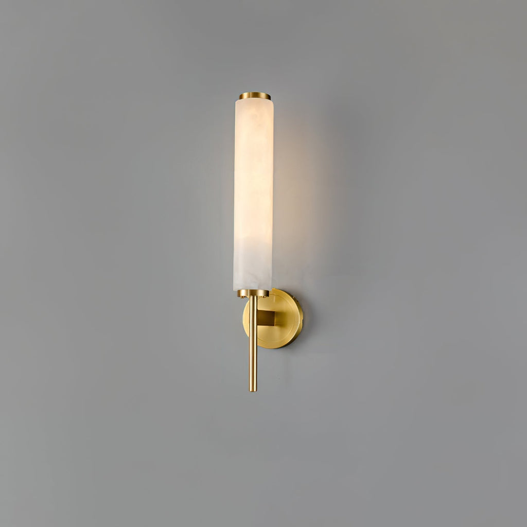 Art Deco Alabaster Wall Light – E14 – Art Deco – Alabaster & Metal