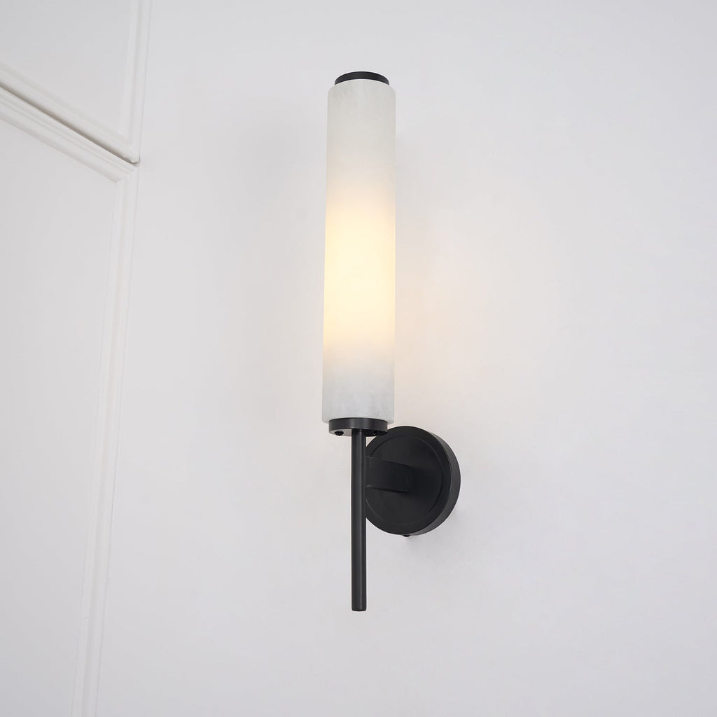 Art Deco Alabaster Wall Light – E14 – Art Deco – Alabaster & Metal