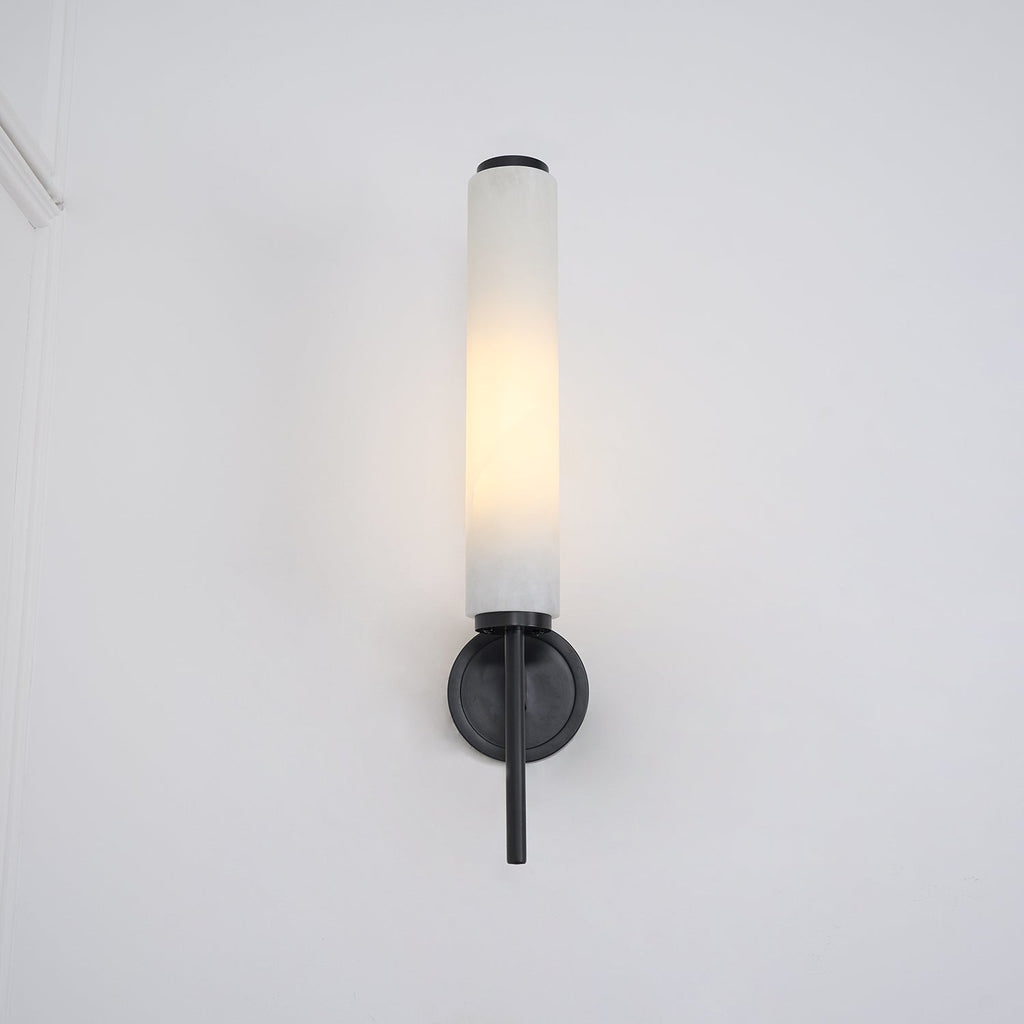 Art Deco Alabaster Wall Light – E14 – Art Deco – Alabaster & Metal