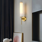 Art Deco Alabaster Wall Light – E14 – Art Deco – Alabaster & Metal