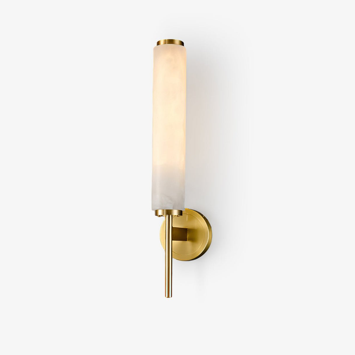 Art Deco Alabaster Wall Light – E14 – Art Deco – Alabaster & Metal