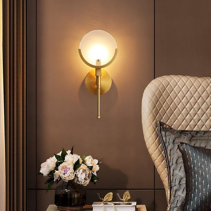 Brass Alabaster Wall Light – E14 – Modern – Alabaster & Brass – Brass
