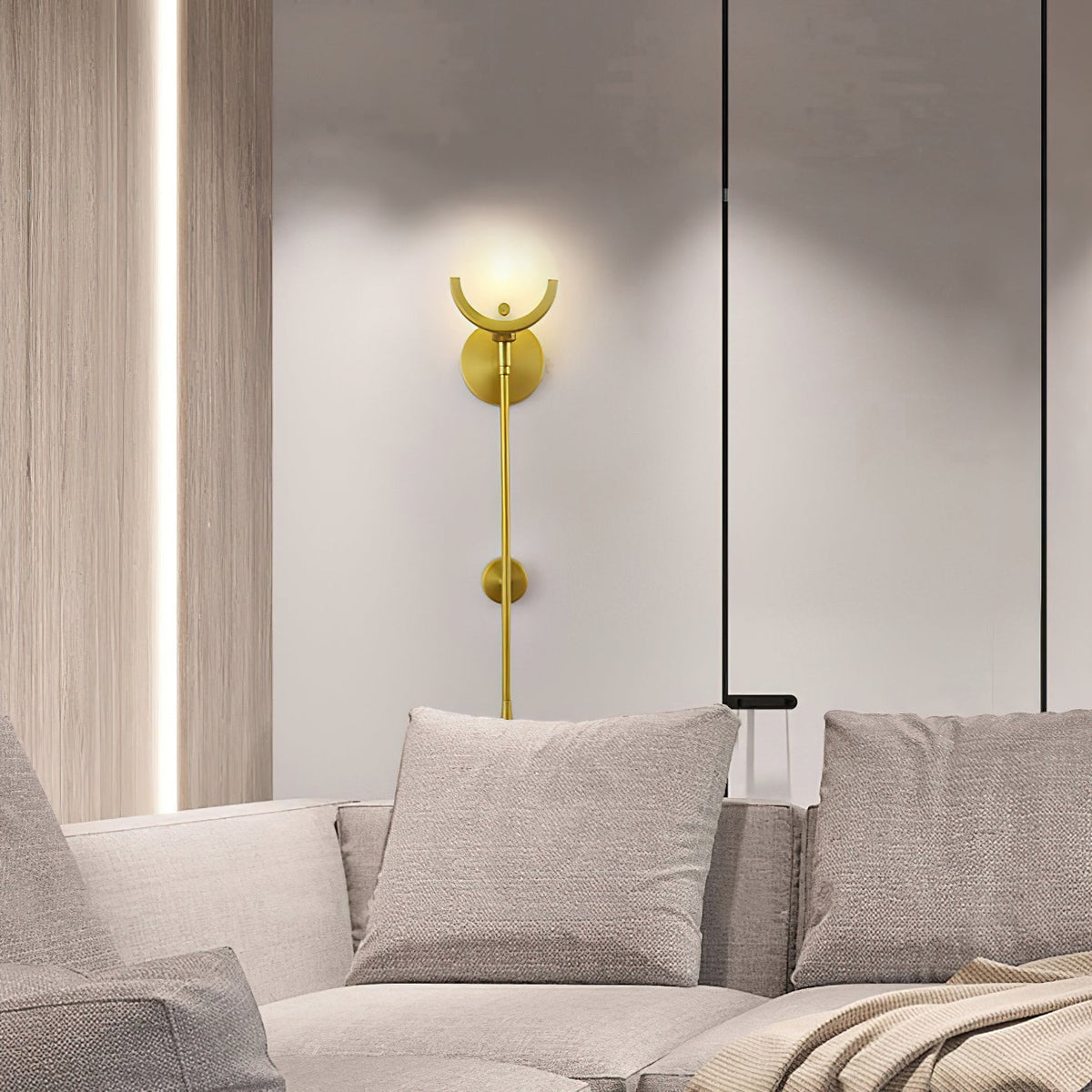 Brass Alabaster Wall Light – E14 – Modern – Alabaster & Brass – Brass