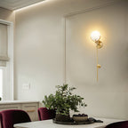 Brass Alabaster Wall Light – E14 – Modern – Alabaster & Brass – Brass