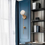Brass Alabaster Wall Light – E14 – Modern – Alabaster & Brass – Brass