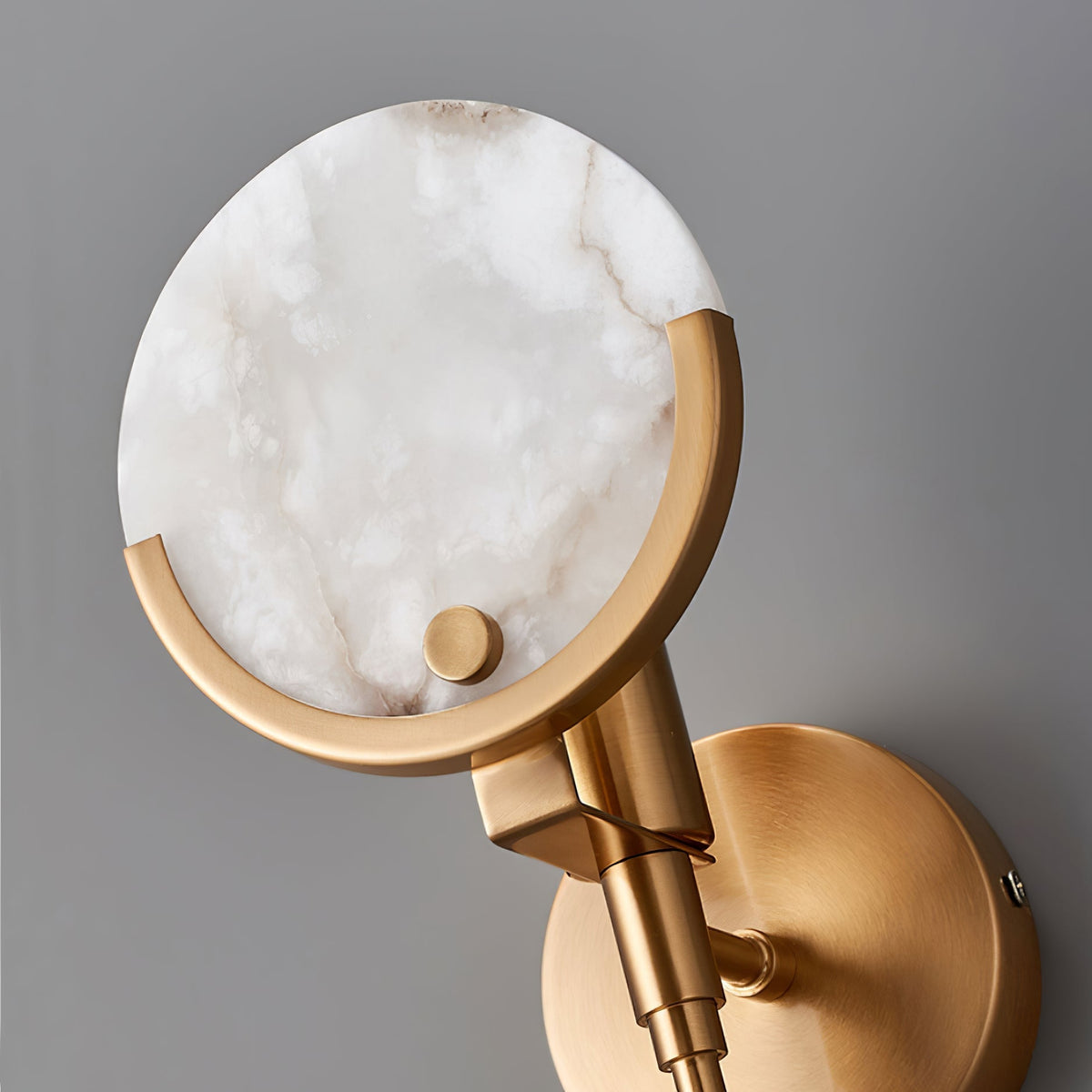Brass Alabaster Wall Light – E14 – Modern – Alabaster & Brass – Brass