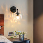 Bubble Glass Vanity Wall Light – E27 – Vintage – Metal & Bubble Glass