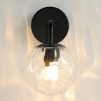 Bubble Glass Vanity Wall Light – E27 – Vintage – Metal & Bubble Glass