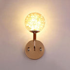 Bubble Glass Wall Light – LED – Art Deco – Metal & Glass – Black/Gold
