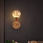 Bubble Glass Wall Light – LED – Art Deco – Metal & Glass – Black/Gold
