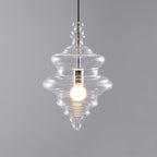 Clear Glass Pendant Light – Contemporary – Sculptural Clear Glass