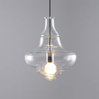 Clear Glass Pendant Light – Contemporary – Sculptural Clear Glass