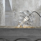 Clear Glass Pendant Light – Contemporary – Sculptural Clear Glass