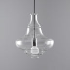Clear Glass Pendant Light – Contemporary – Sculptural Clear Glass