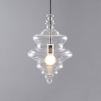 Clear Glass Pendant Light – Contemporary – Sculptural Clear Glass