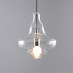 Clear Glass Pendant Light – Contemporary – Sculptural Clear Glass