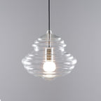 Clear Glass Pendant Light – Contemporary – Sculptural Clear Glass