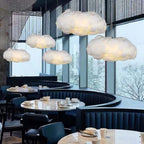 Cloud Pendant Light – E27 Bulb Included – Silk Cotton & Metal