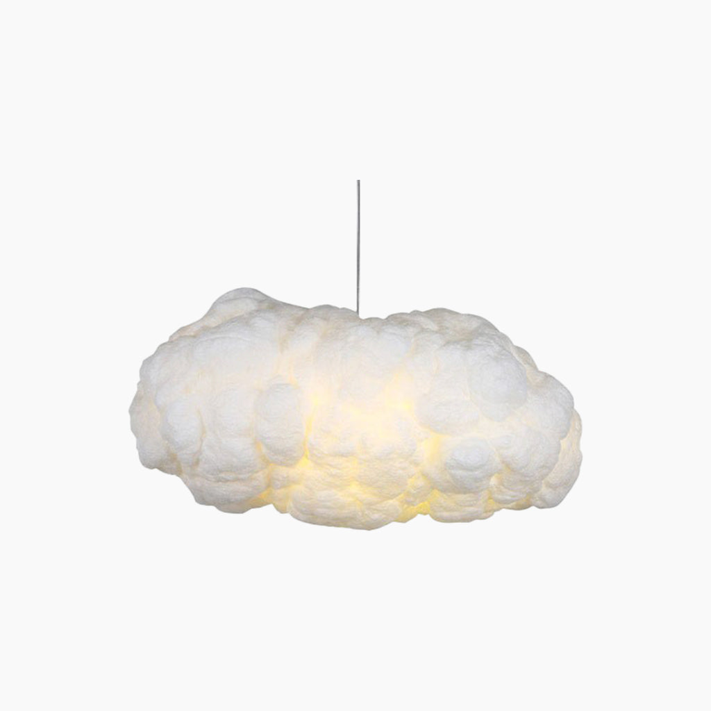 Cloud Pendant Light – E27 Bulb Included – Silk Cotton & Metal