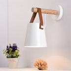Cone Wall Light with Wood – E27 – Scandinavian – Wood & Metal