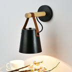 Cone Wall Light with Wood – E27 – Scandinavian – Wood & Metal
