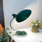 Curved Arc Table Lamp – E27 – Scandinavian – Iron & Chrome