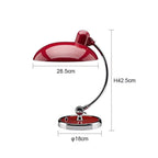 Curved Arc Table Lamp – E27 – Scandinavian – Iron & Chrome