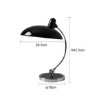 Curved Arc Table Lamp – E27 – Scandinavian – Iron & Chrome